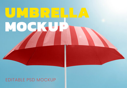 Editable Parasol Design Mockup