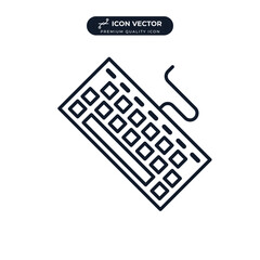 keyboard icon symbol template for graphic and web design collection logo vector illustration