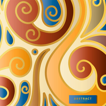 Abstract background. Luxury vector pattern template. Colorful design elements. Great for invitation, packaging, flyer, wallpaper or any desired idea.