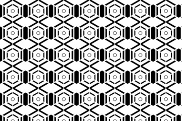 Abstract geometric hexagonal pattern design. Seamless geometric cubes pattern for multiple usage