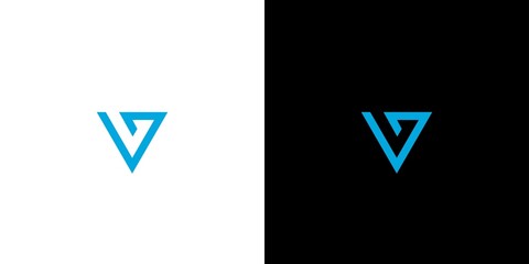 Modern and professional letter V initials logo design 8