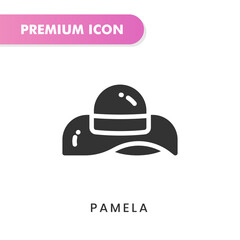 Pamela icon for your website design, logo, app, UI. Vector graphics illustration and editable stroke. Pamela icon glyph design.