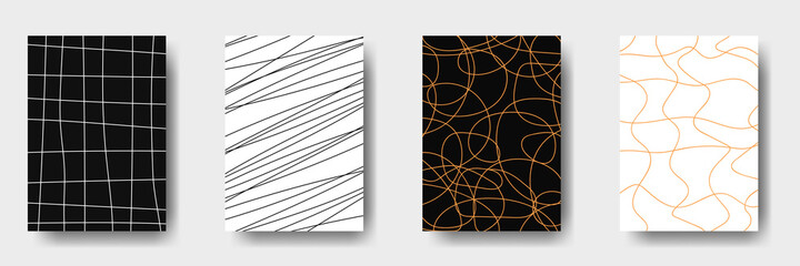 Modern cover design. Modern booklet or brochure design. Premium covers with abstract patterns. Vector template for certificate, diploma or invitation.