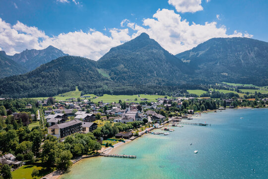 Strobl at the Wolfgangsee Lake in Salzkammergut, Austria