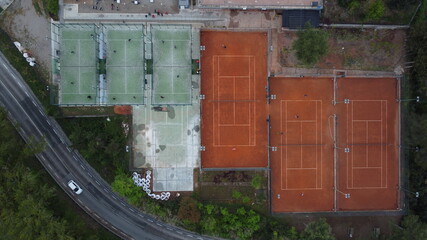 fotografia aerea pistas de tenis,padel