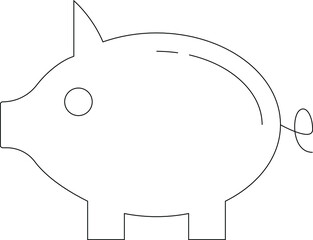 accounting piggy and  bank