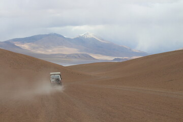 Desert Road in amazing landscape