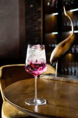 tasty cocktail on the table