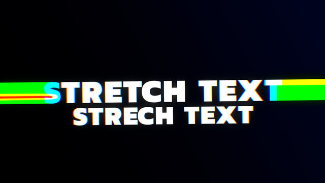 Cool Stretch Text Titles