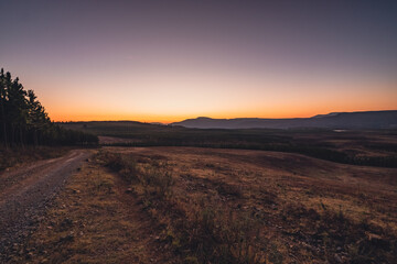 Sunset in Hogsback, South Africa