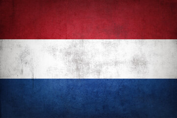 Grunge Netherlands flag