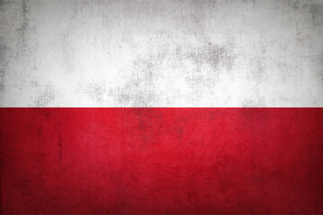 Grunge Poland flag