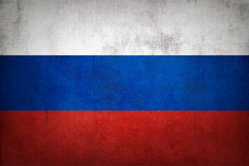 Grunge Russia flag
