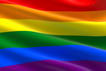 Fototapeta premium The gay pride flag, LGBT flag