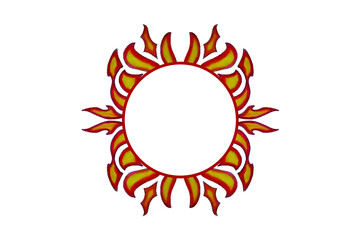 Fire Ornament Border