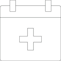 Fototapeta premium healthfitness calendar and date