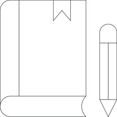 accounting book mark and book