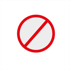 A forbidding icon on a white background.Vector illustration.
