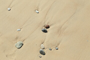 Fototapeta na wymiar Background of sea sand and pebbles. High quality photo