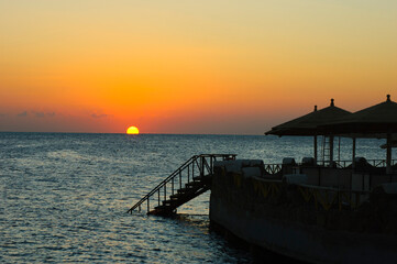 Obraz premium sunset on the sea
