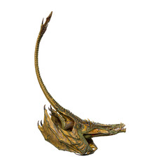 Fototapeta premium magic dragon is diving