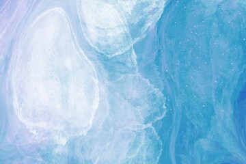 abstract blue background, ice-ocean fluid art wallpaper
