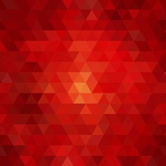Light Red vector triangle mosaic template. Shining illustration, which consist of triangles. Completely new design for your business. eps 10