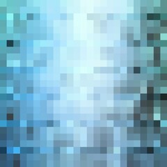 Pixel art background. Vector illustration. Abstract blue square pixel pattern. Mosaic background. eps 10