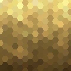 Fototapeta na wymiar gold hexagon vector abstract geometric background. layout for presentation. eps 10