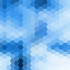 blue vector abstract background. hexagon design. polygonal style. mosaic. eps 10