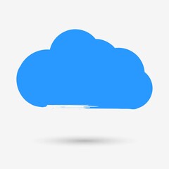 Cloud icon isolated object. Vector illustration.