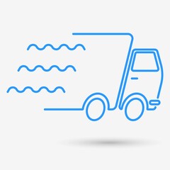 Delivery service isolated object. Vector illustration.