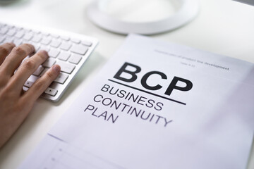 BCP Business Continuity Plan - obrazy, fototapety, plakaty