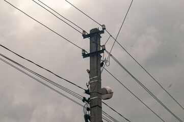 pole with wires