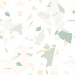 Terrazzo seamless pattern. Earthy  minimalistic