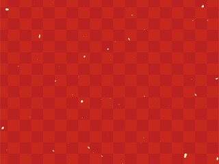 年賀状に使えそうな赤の市松模様の背景　金粉