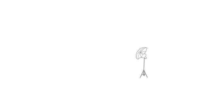 Octobox icon animation best outline object on white background