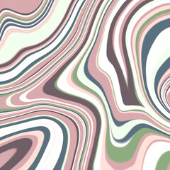 Fototapeta na wymiar natural abstract flora neutral pink green purple blue white wavy marble lines background