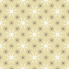 Fototapeta premium Floral minimalist simple pattern. Abstract geometric background, vintage tiny silhouettes. Seamlessminimal ornament texture. Monochrome design for fabric, decor, wallpapers, print.