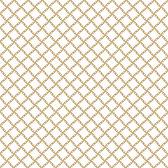 Geometric vector ethnic pattern. Abstract luxury square shapes gold color. Grid pattern. The background is used in the design of wallpapers, textiles, packaging, covers, business cards, clothing.