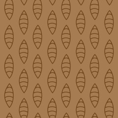 Brown seamless abstract shapes geometric lines concept vector