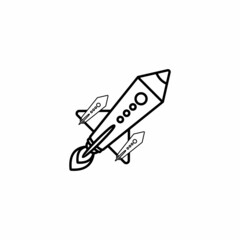 rocket icon set, rocket vector symbol illustrations
