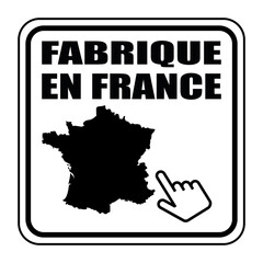 Logo fabriqué en France. - obrazy, fototapety, plakaty