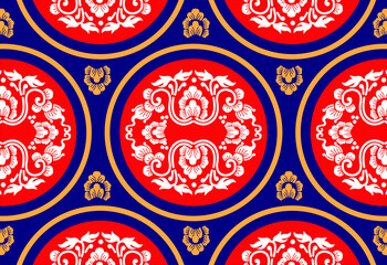 Indonesian geometric batik motifs with Balinese flower patterns, exclusive and classic, are suitable for various purposes. EPS VECTOR 10
