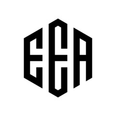 Obraz premium EEA Initial three letter logo hexagon