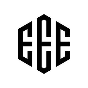 EEE Initial three letter logo hexagon
