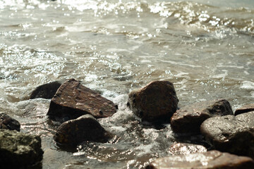 stones in water