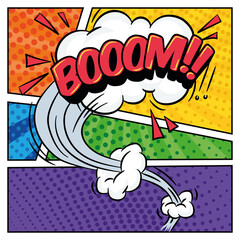 Isolated comic expression on a halftone comic page