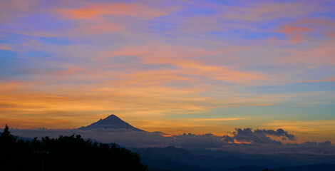 sunrise over the mountains