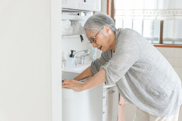 家事をして腰痛に苦しむ女性  © buritora